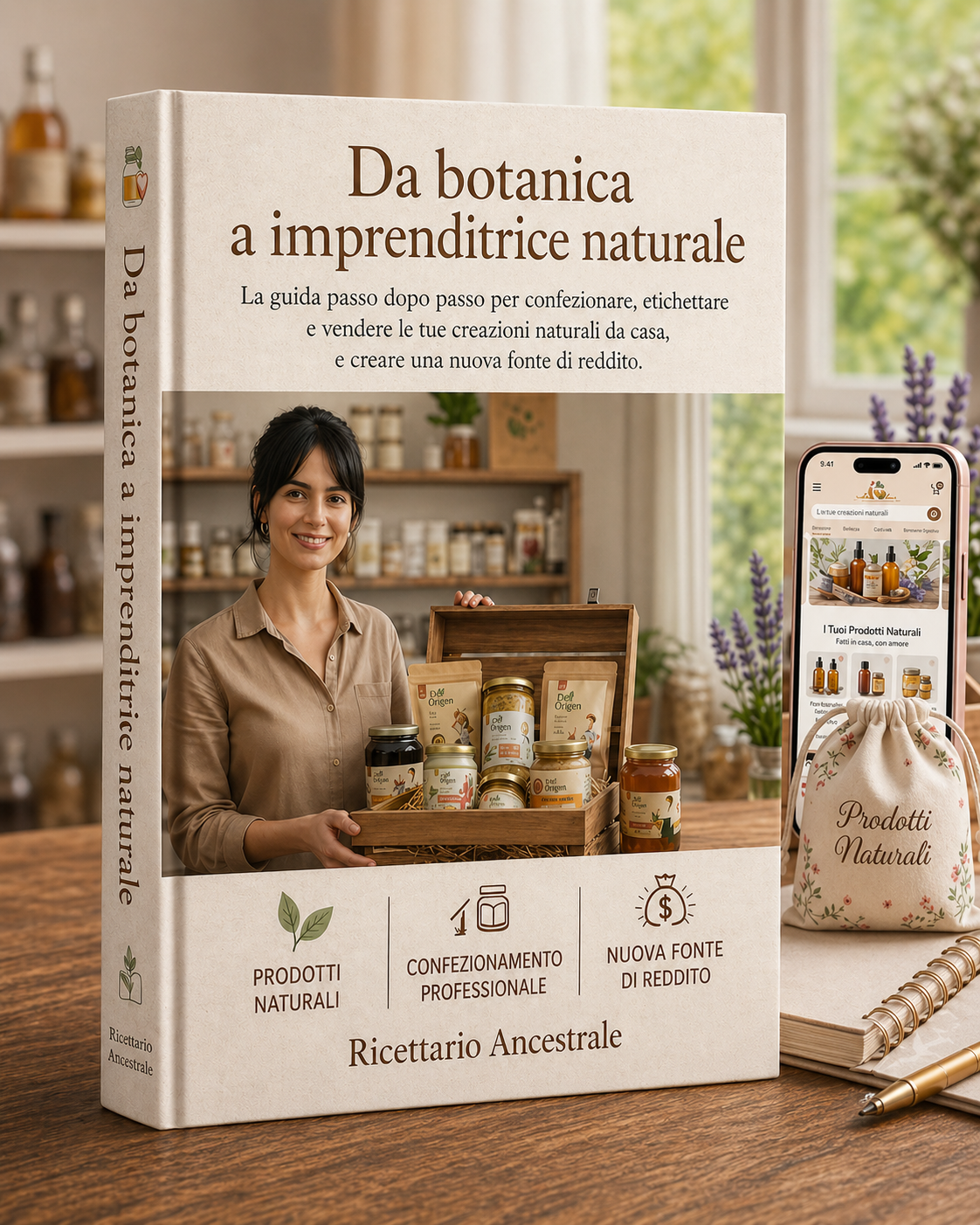 Da speziale a imprenditore nel settore naturale: la guida passo passo per confezionare, etichettare e vendere le tue creazioni naturali da casa, generando una nuova fonte di reddito.