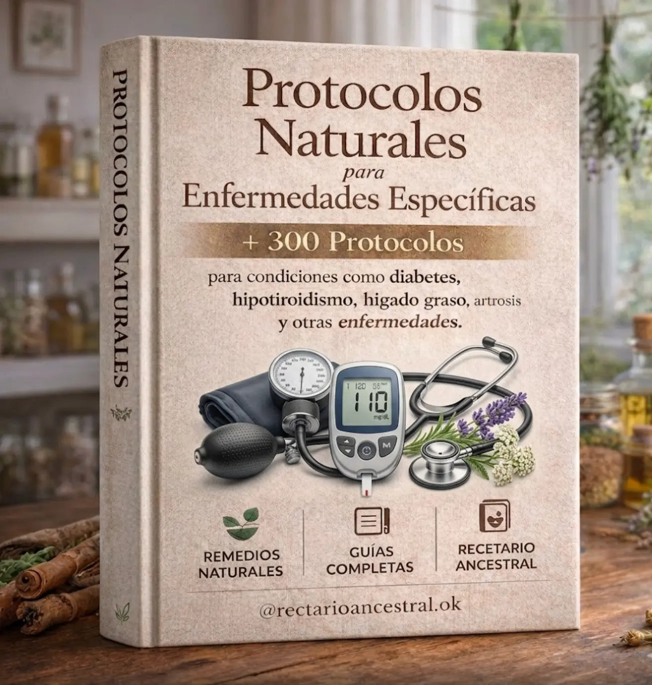 Protocolos Naturales para Enfermedades Específicas - +300 protocolos para condiciones como diabetes, hipotiroidismo, hígado graso, artrosis y otras enfermedades.